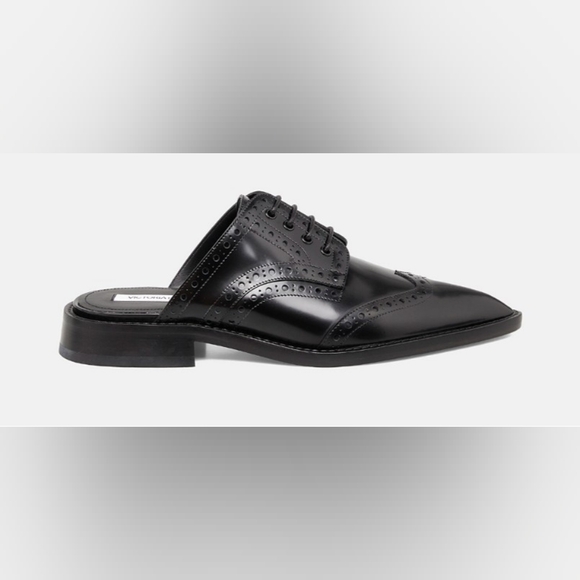 NWT ❤️ Victoria Beckham Classic Black Oxfords - Picture 7 of 8